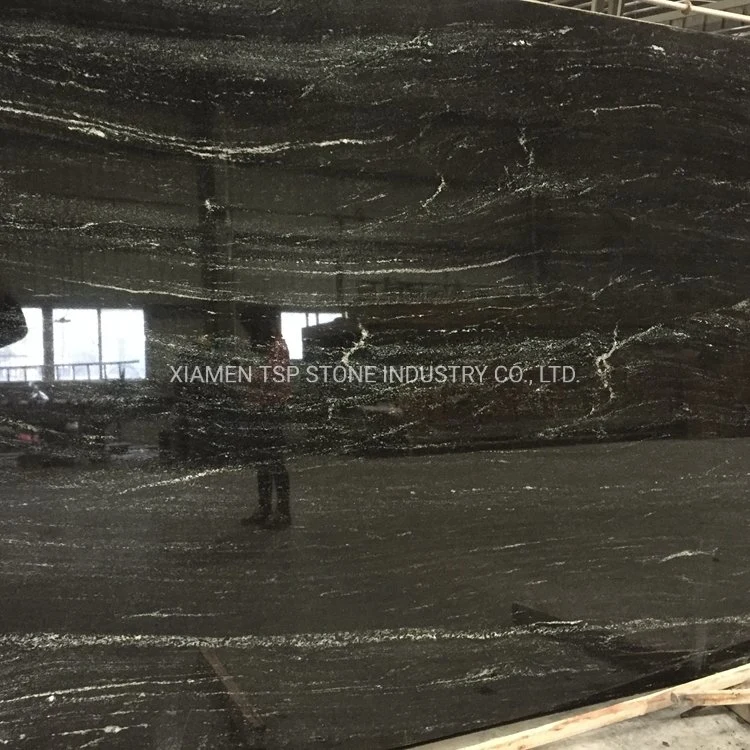 Natural Granite Via Lactea Black Granite Slab