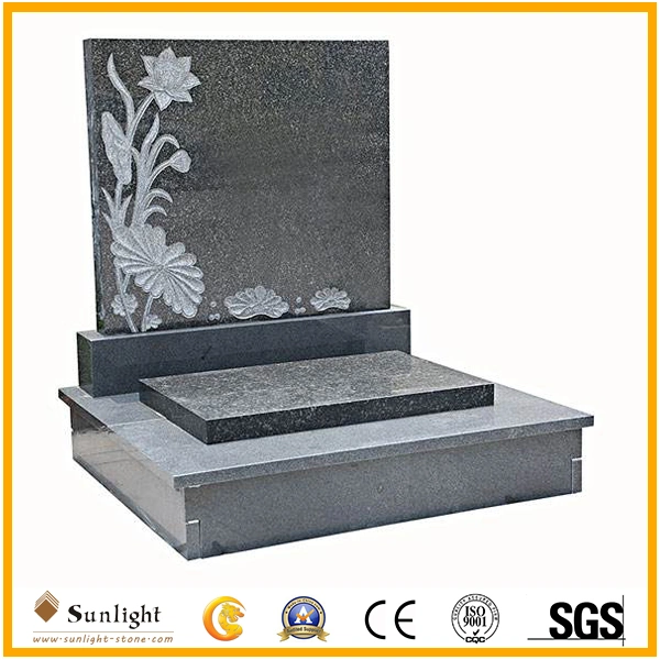 Poland/European/Russian/American Style Granite/Marble Tombstone with Custom Design