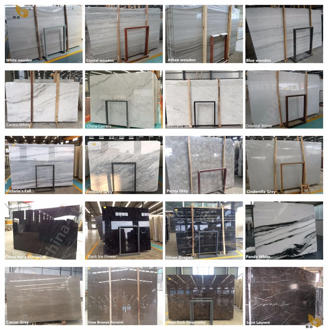 Natural Stone White/Grey Slab Marble for Countertop/Vanity/Table/Wall/Flooring Building Project Engineered Supplier